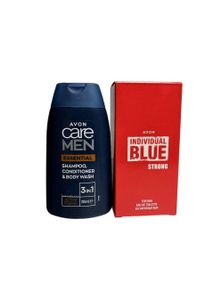 Чоловічий набір Avon Men 2-в-1 гель 200 мл + туалетна вода 100 мл