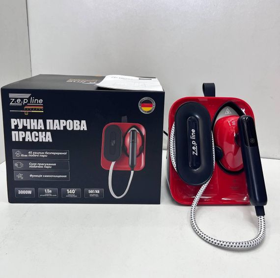 Ручна парова праска 3000Вт Zepline ZP-00222 (Червоний) | Зображення 3