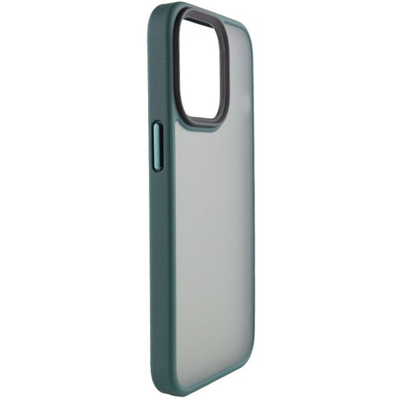 TPU+PC чехол Metal Buttons для Apple iPhone 13 Pro (6.1") Зеленый | Зображення 1