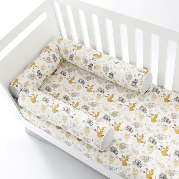 Кокони та захисні бортики IDEIA 86771 Україна 60*15, 120*15 см  ранфорс Білий