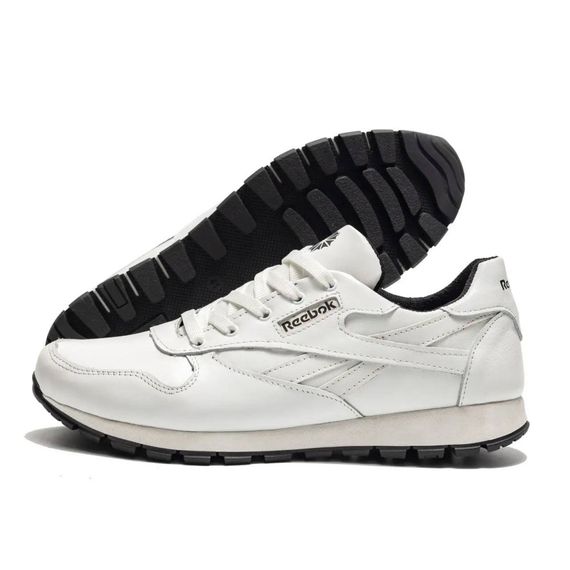 Кросівки демісезонні шкіряні  Reebok білі | Зображення 8