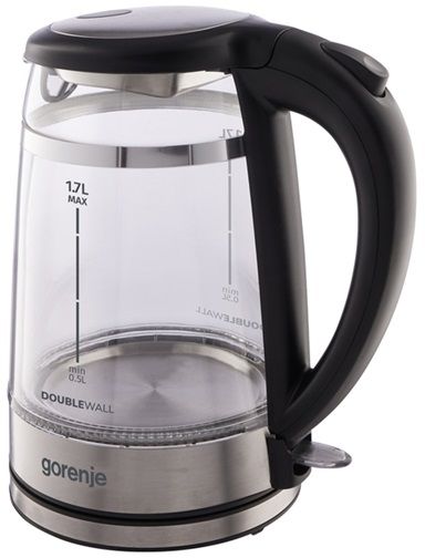 Електрочайник Gorenje K17GDW 1.7 л чорний | Зображення 2