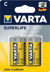 Элемент питания VARTA SUPERLIFE C BLI 2 ZINC-CARBON