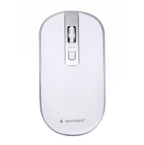 Бездротова оптична миша,Gembird  MUSW-4B-06-WS, білий з сірим