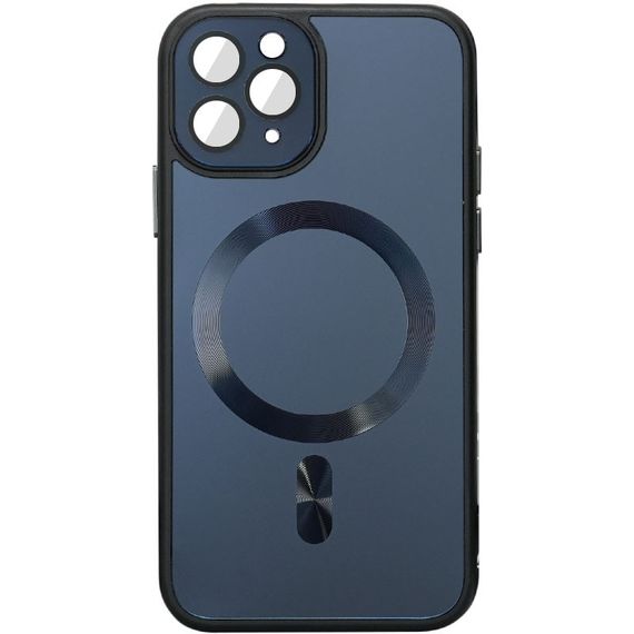 Чохол TPU+Glass Sapphire Midnight with MagSafe для Apple iPhone 15 Pro Max (6.7")