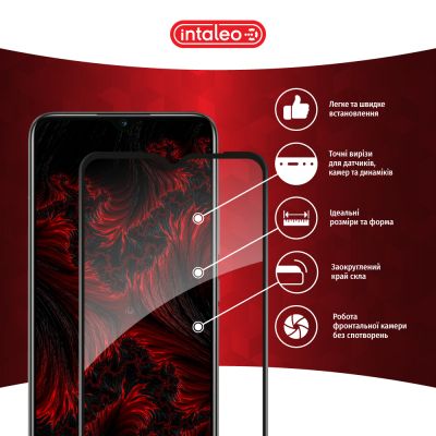 Стекло защитное Intaleo Full Glue RealMe C25 Black (1283126518522) | Зображення 2