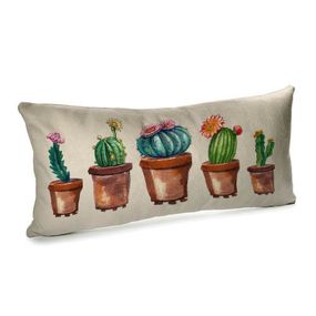 Подушка для дивану оксамитова Кактуси 50x24 см (52BP_EX003)