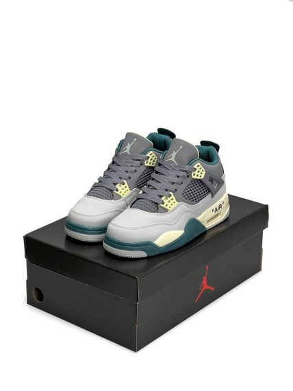 Жіночі кросівки Air Jordan 4 x Off-White Grey Green Beige , В'єтнам , весна / літо / осінь 37 | Зображення 3