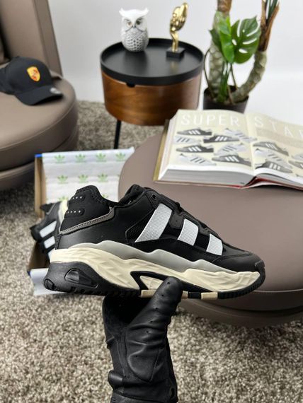 Мужские кроссовки Niteball M Black White Leather , Вьетнам 46 29.5 см | Зображення 6