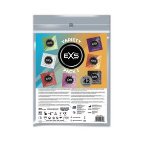 Презервативы - EXS Variety Pack 1, 42 шт. sexstyle