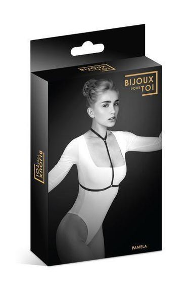 Портупея на груди Bijoux Pour Toi - PAMELA, еластичний поліестер Sex Aura | Зображення 2