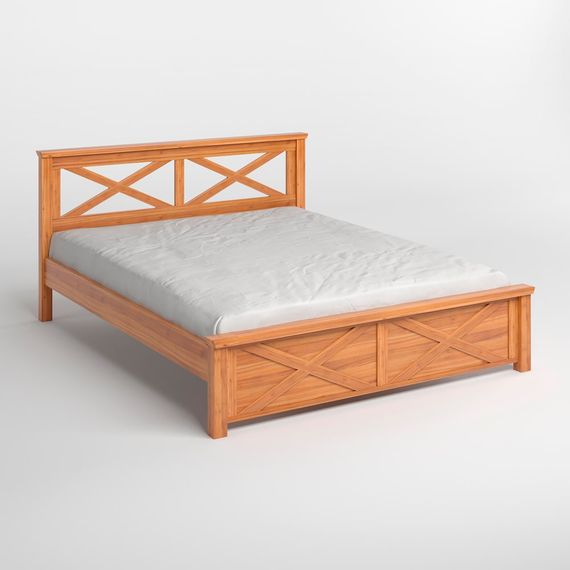 Двоспальне дерев'яне ліжко Mebigrand Прованс Н Вільха 140х200 см (MBG-3169) | Зображення 1