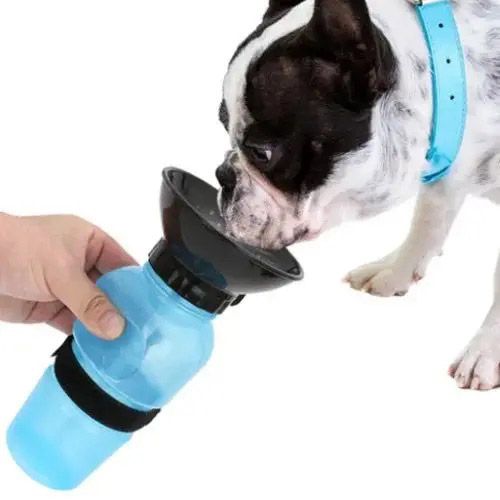 Поїлка для собак дорожня переносна Aqua Dog 537 мл портативна пляшка для великих та дрібних собак FS-97 WX-73 | Зображення 3