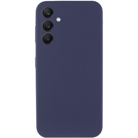 Чехол Silicone Cover Lakshmi Full Camera (AAA) для Samsung Galaxy S24 FE Темно-синий / Midnight blue | Зображення 1