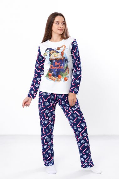 Піжама жіноча "Family look" Носи своє 44 Синій (p-7568-179510)