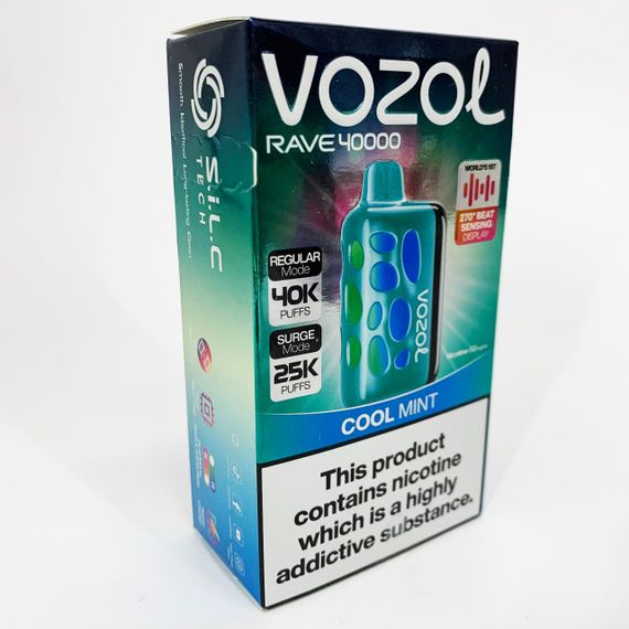 Vozol Rave 40000. Мята (Cool Mint) | Зображення 1