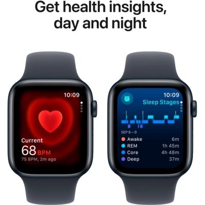Смарт-часы Apple Watch SE 2024 GPS 40mm Midnight Aluminium Case with Midnight Sport Band - M/L (MXE93QH/A) | Зображення 4