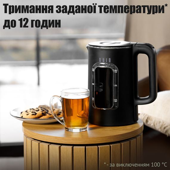 Електрочайник QUIN KTL-303 1.5 л чорний | Зображення 8