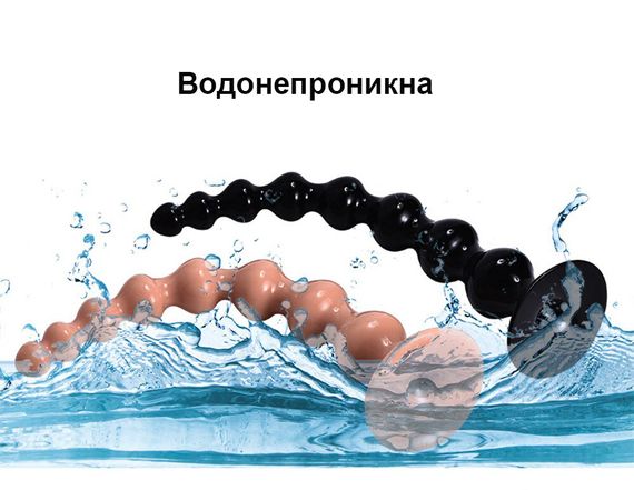 Великий анальний розширювач із присоскою бежевого кольору 36*5,3 см | Зображення 4