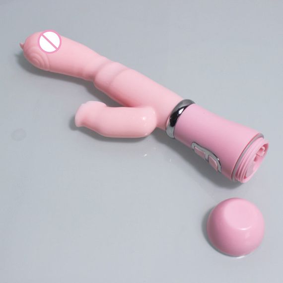 Вибратор-кролик "Vibro licking", 12 режимов вибрации, цвет розовый sexstyle | Зображення 4