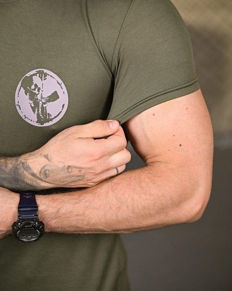 Тактична потоотводна футболка Palm oliva ПП4675 | Зображення 4