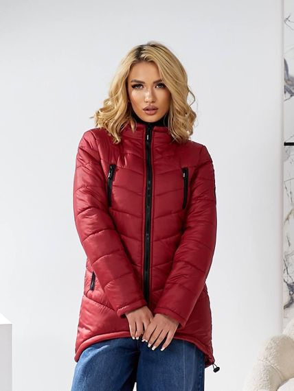 Елегантна жіноча парка, арт. 300, бордо | Зображення 2
