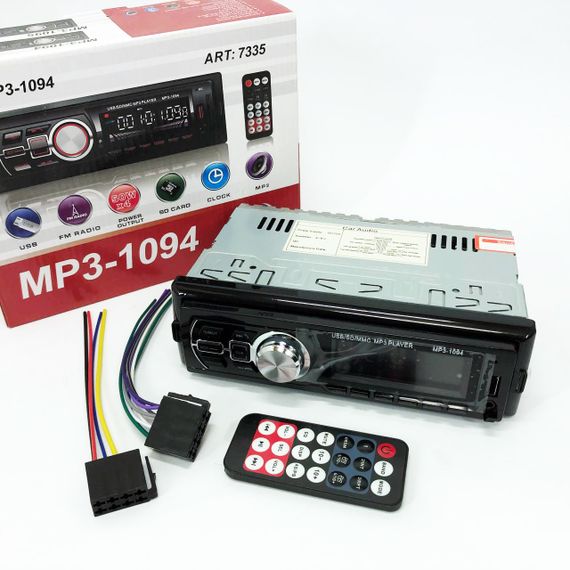 Однодиновая магнитола MP3 1094, Автомобильные магнитолы, Автомагнитофон для авто, Мультимедиа в машину WE-80 | Зображення 2