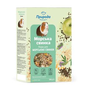 Повноцінний корм для морських свинок Природа "Морська свинка Біотин" 6*500 г