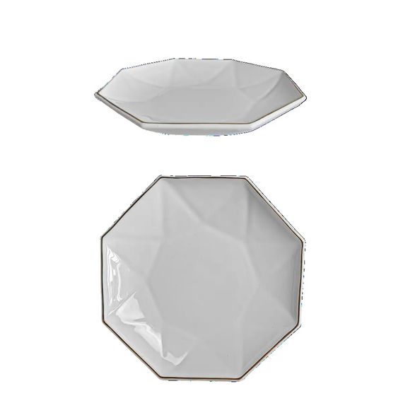 Тарілка супова Vittora Blanco Astra Gold V-215ASG 21.5 см біла