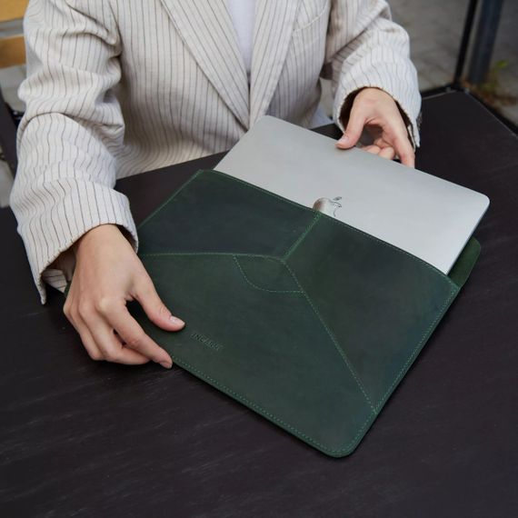 Чохол для ноутбука вінтажний Incarne Message MacBook Pro 14" 2021-2025 message-green-vintage-pro-14 зелений | Зображення 4