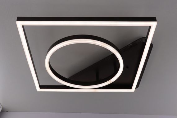 Люстра світлодіодна стельова LED світильник для квартири на стелю лед з пультом 25580 Коричневий 10х48х48 см. | Зображення 4