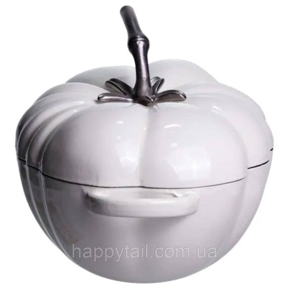 Каструля чавунна емальована 2,5 л Iron Tomato біла для тушкування та запікання HP-1-20-WHITE | Зображення 5