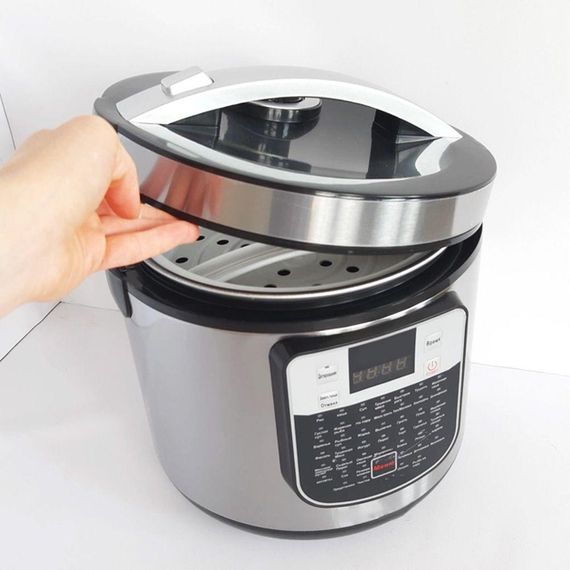 Мультиварка на 6 л, з антипригарним покриттям, 1800 Вт, Rainberg RB-6209 / Мультиварка-пароварка з 45 програмами | Зображення 1