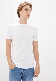 Чоловіча футболка однотонна білий, 2XL