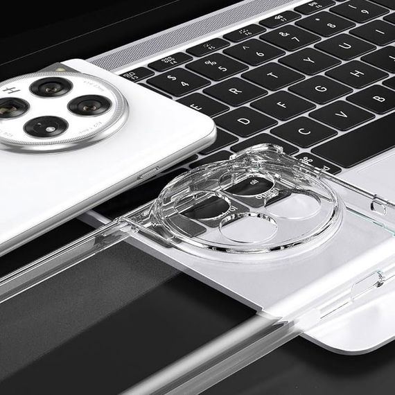 TPU чохол GETMAN Ease logo посилені кути Full Camera для OnePlus 12 Безбарвний (прозорий) | Зображення 2