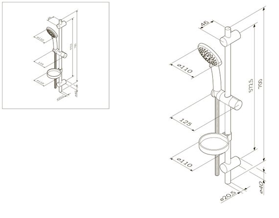 Душовий комплект AM.PM Like F0180000 | Зображення 1