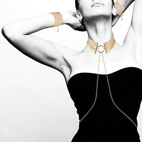 Намисто-нашийник з ланцюжком Bijoux Indiscrets чорне, 59 см | Зображення 7
