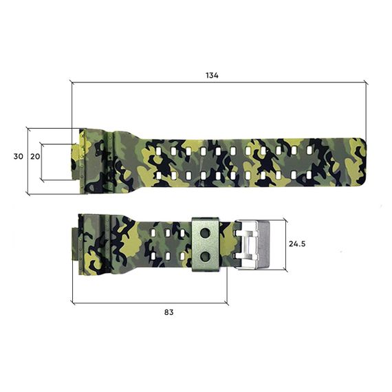 Ремешок для часов Skmei 1688CMGN Camo Green | Зображення 2