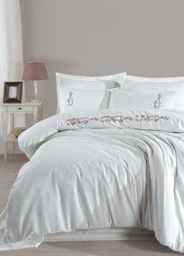 Постільна білизна Saheser Ranforce Nakisli 200 х 220 см Rosita