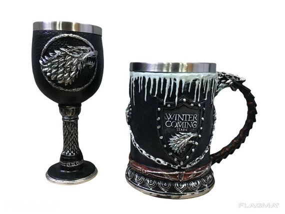 Подарочный Набор Кружка Чашка Бокал 3D Игра Престолов Game Of Thrones Winter Is Coming... | Зображення 2