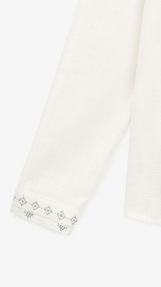 Сорочка вишиванка для хлопчика Dinomin D3106 170 см Молочний shop (2000999498466) | Зображення 2