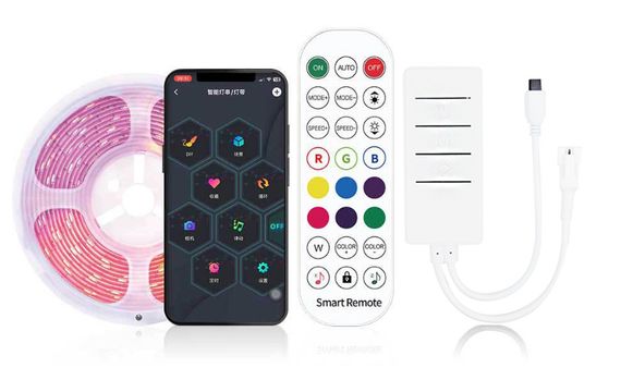 Контролер PROLUM  SPI; RGB; Wi-Fi; TUYA; 24 кнопки; 3PIN; Series: HomeLink | Зображення 3