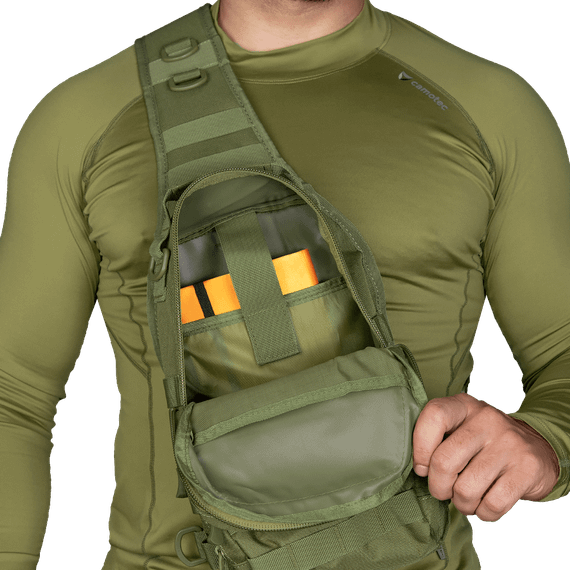 Сумка COB Sling Олива (7118), | Зображення 6
