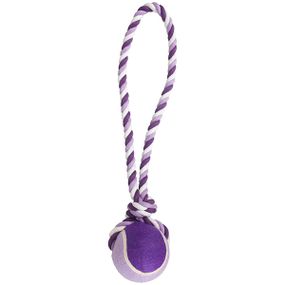 Іграшка для собак Flamingo Cotton Rope With Tennis Ball, 50 см
