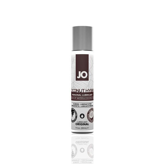 Крем-змазка з кокосовою олією System JO Silicone Free Hybrid ORIGINAL (30 мл) біла