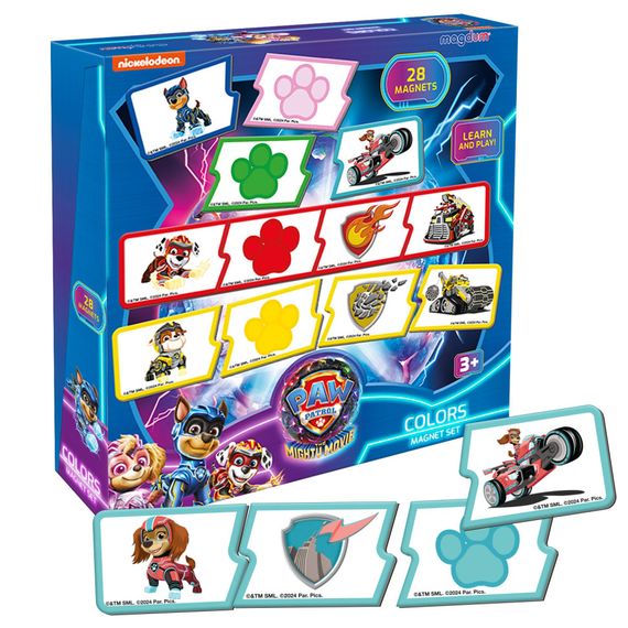 Набор магнитов Щенячий патруль Учим цвета ML4034-21, 28 магнитов | Зображення 1