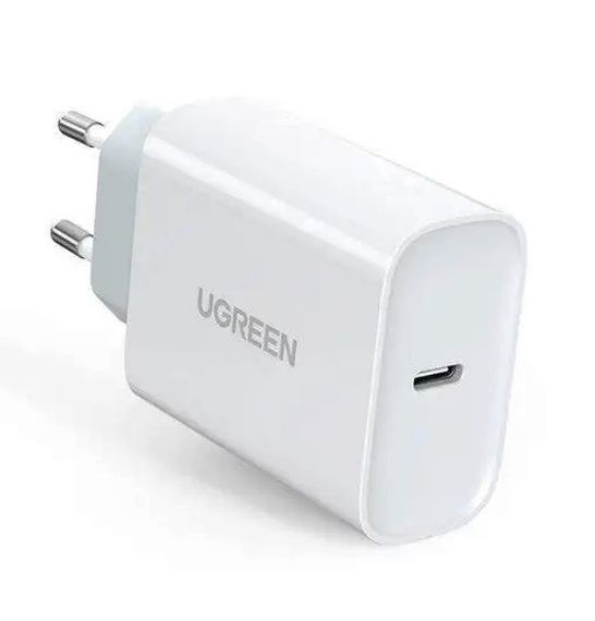 Сетевое зарядное устройство Ugreen CD137 Type-C PD 20 W Charger Белый