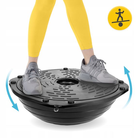 Балансувальна платформа 4FIZJO Bosu Ball 60 см Black (P-5905973402446) | Зображення 3