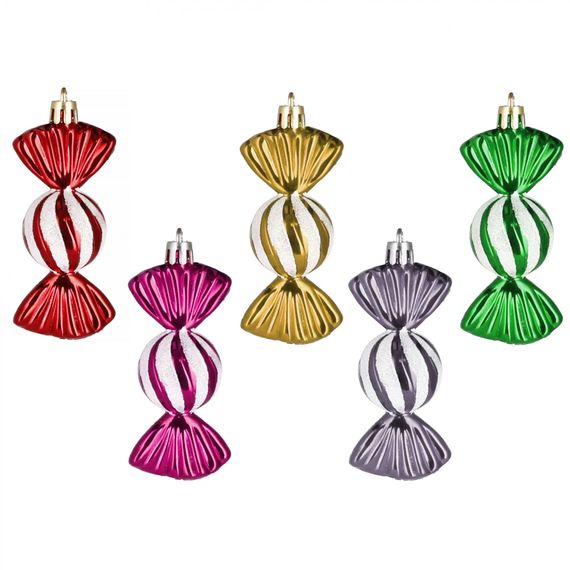 Набір ялинкових іграшок Springos h=6 см 5 шт CA0162 | Зображення 3