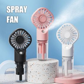 Ручной мини-вентилятор с функцией распыления воды 2 в 1 Small Fan EHF-12 • Портативный увлажняющий USB-вентилятор